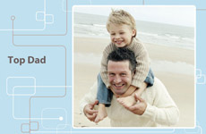 Personalised Father's Day photo gift Greeting Cards